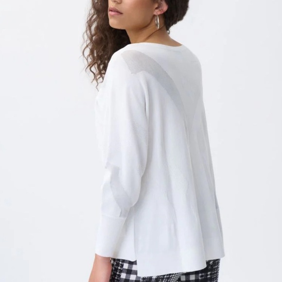 Joseph Ribkoff White top - Picture 2 of 7